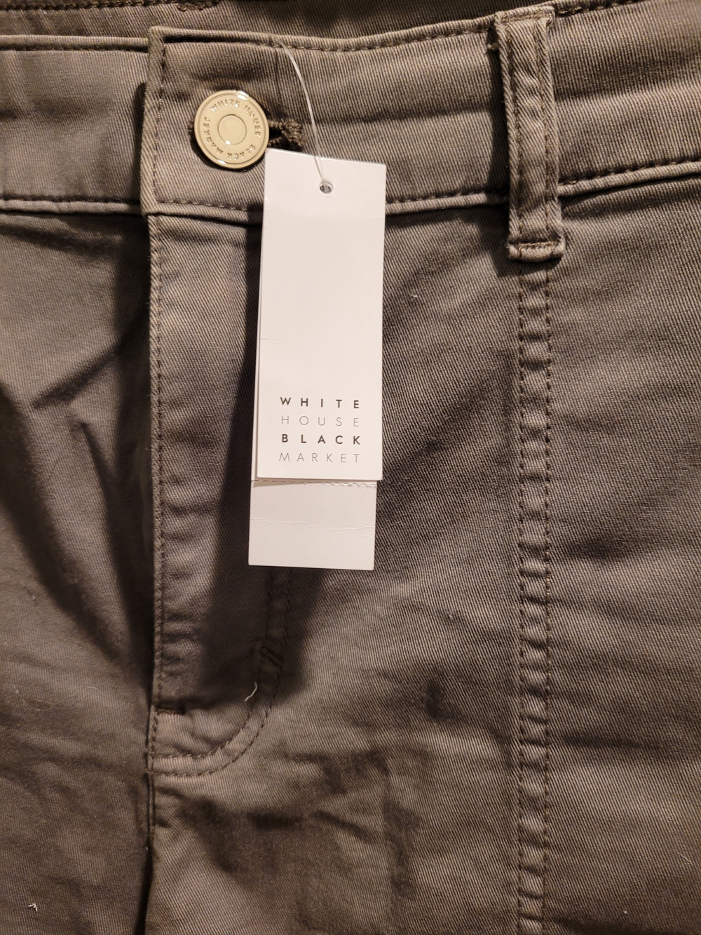 White House Black Market Women's Green Pret-a-Play Shorts 12 - Picture 2 of 3
